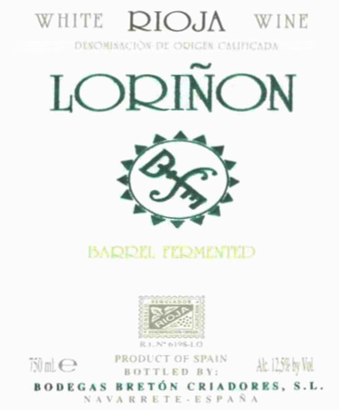 * Lorinon Barrel Fermented Blanco 2004 Front Label