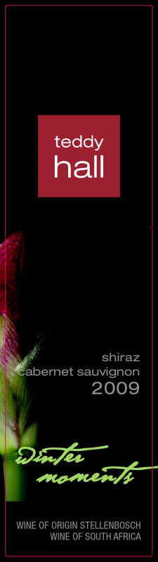 Teddy Hall Wines Winter Moments Shiraz Cabernet Sauvignon 2009 Front Label