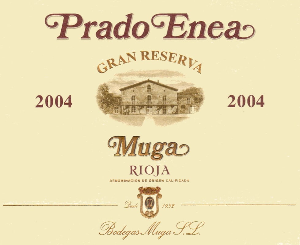 Bodegas Muga Prado Enea Gran Reserva 2004 Front Label