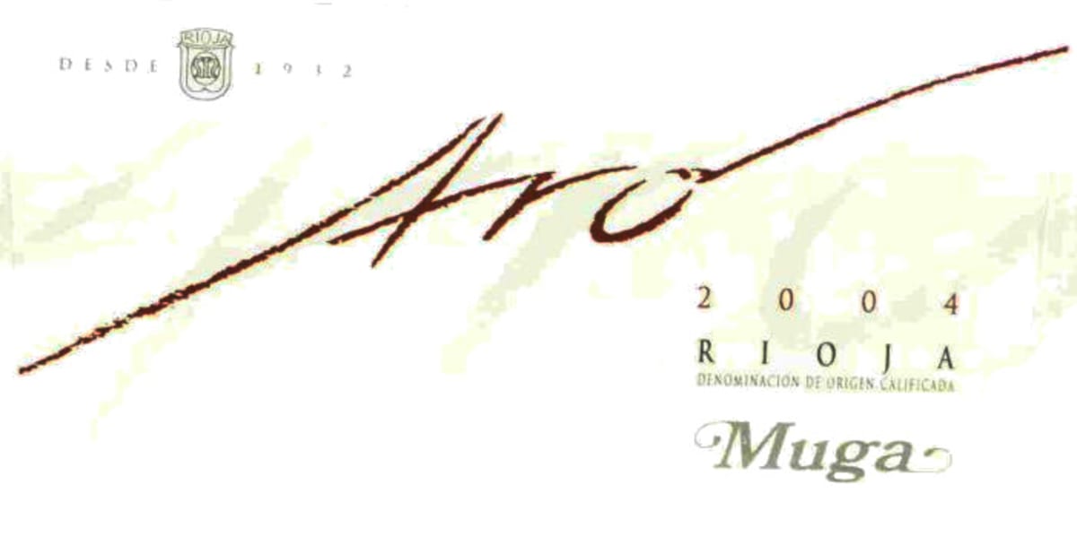 Bodegas Muga Aro 2003 Front Label