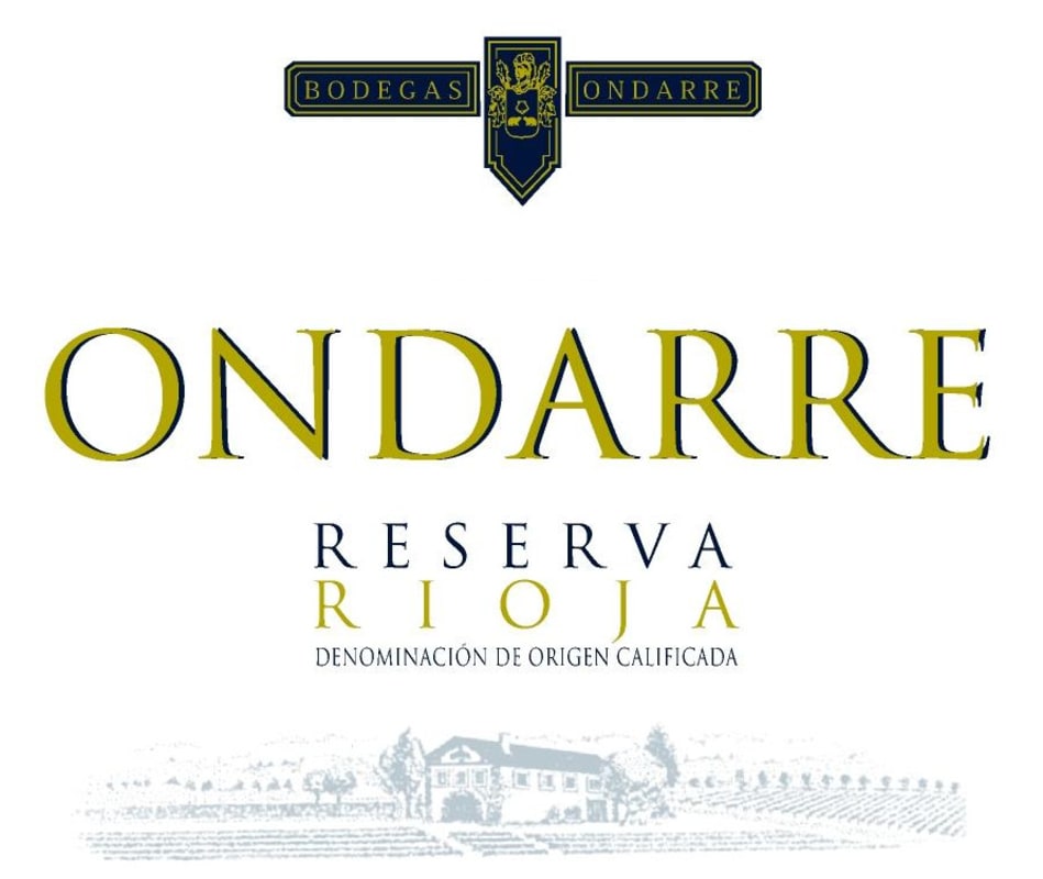 Bodegas Ondarre Rioja Reserva 2009 Front Label