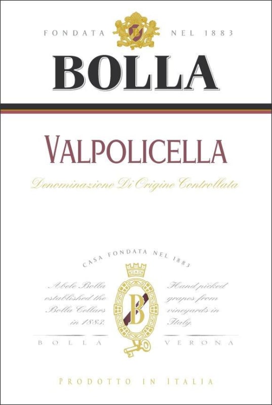 Bolla Valpolicella 2013 Front Label