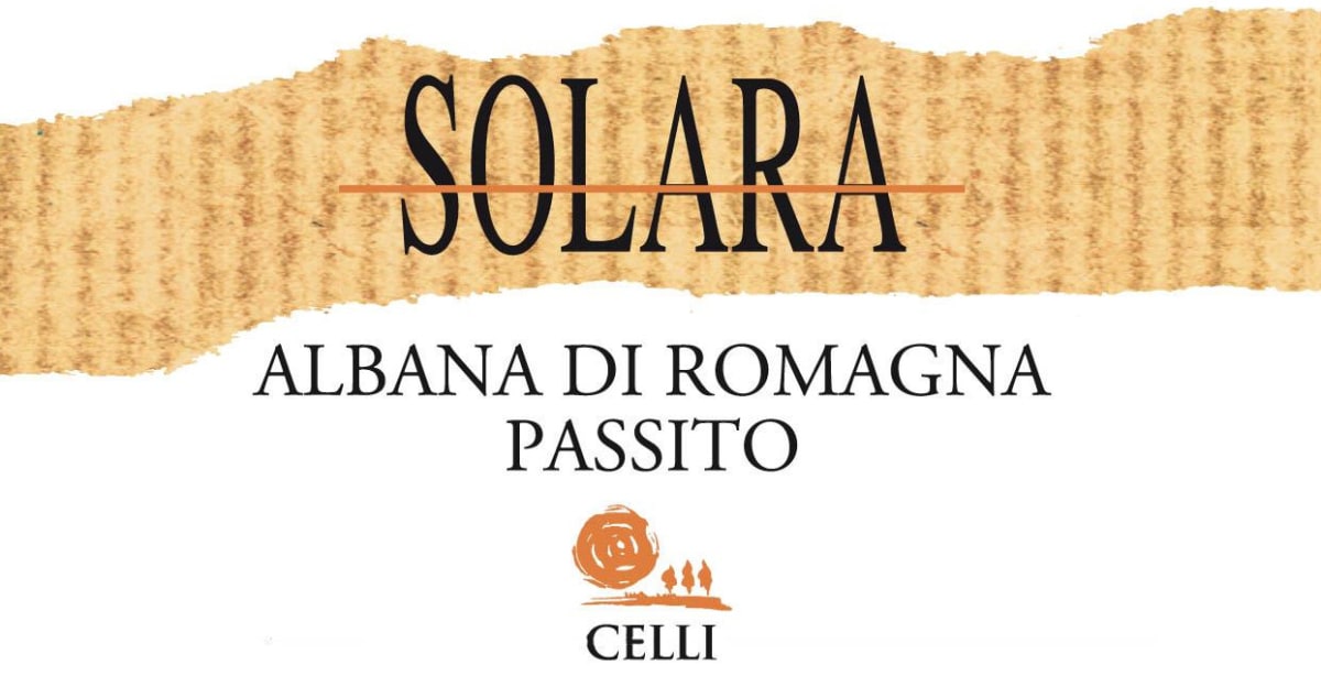 Celli Albana di Romagna Solara Passito 2013 Front Label