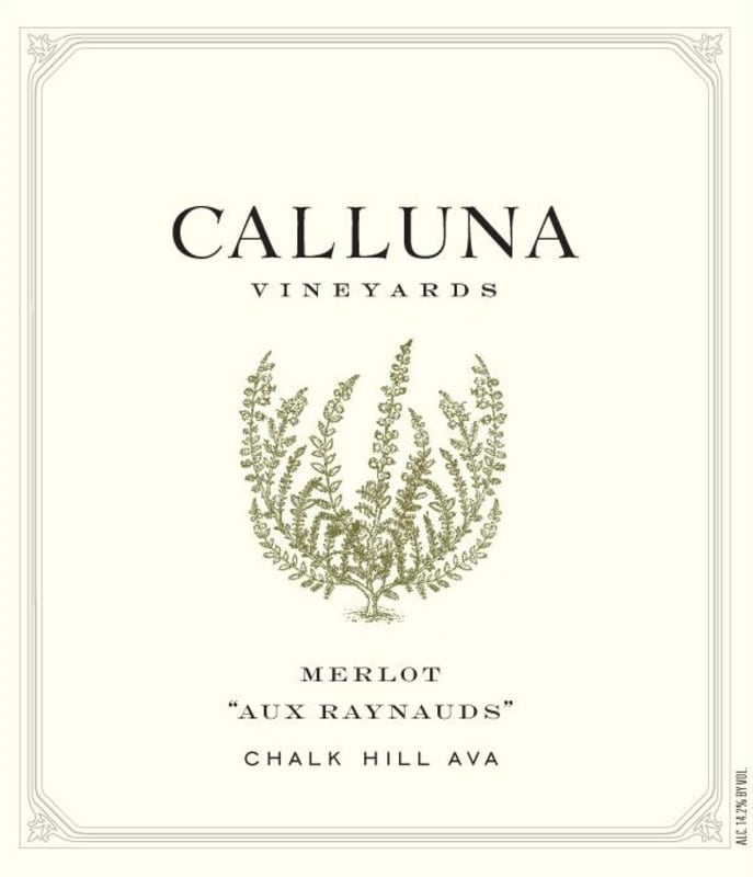 Calluna Aux Raynauds Merlot 2011 Front Label