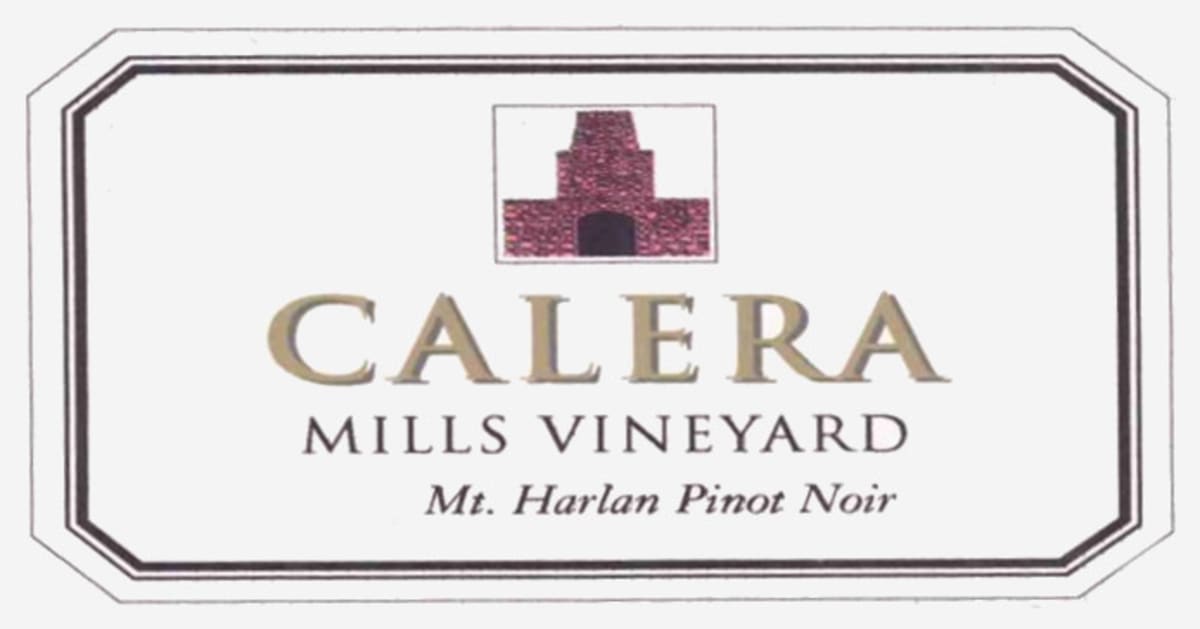 Calera Mills Vineyard Pinot Noir 2008 Front Label