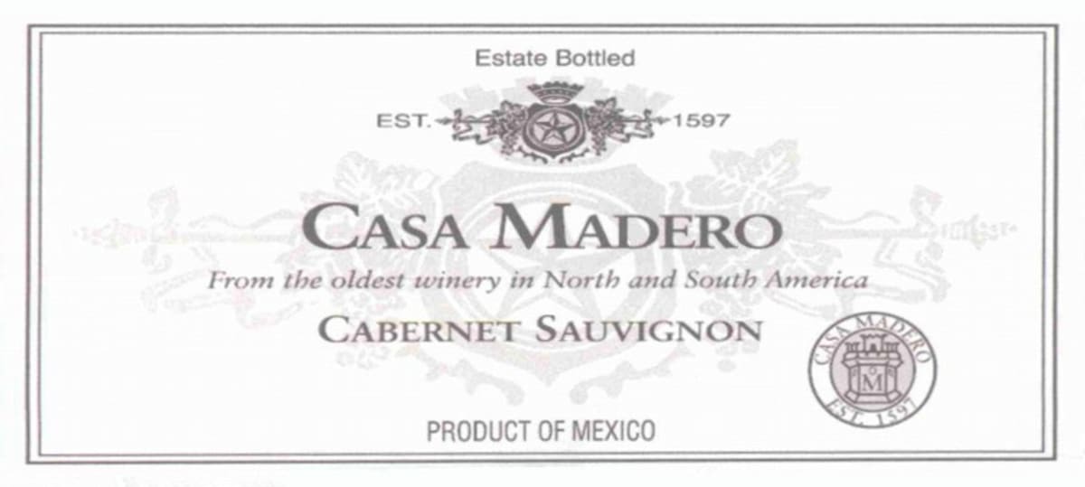 Casa Madero Cabernet Sauvignon 2008 Front Label