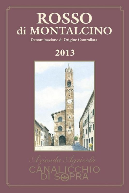 Canalicchio di Sopra Rosso di Montalcino 2013 Front Label