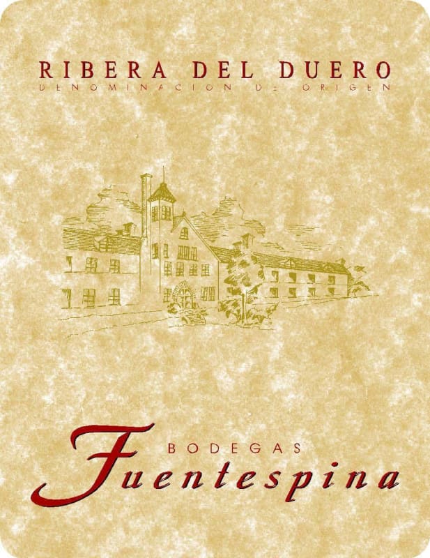Fuentespina Ribera del Duero Tempranillo 2013 Front Label
