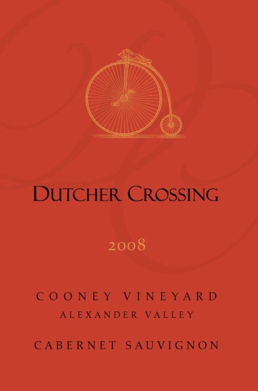 Dutcher Crossing Winery Cooney Vineyard Cabernet Sauvignon 2008 Front Label