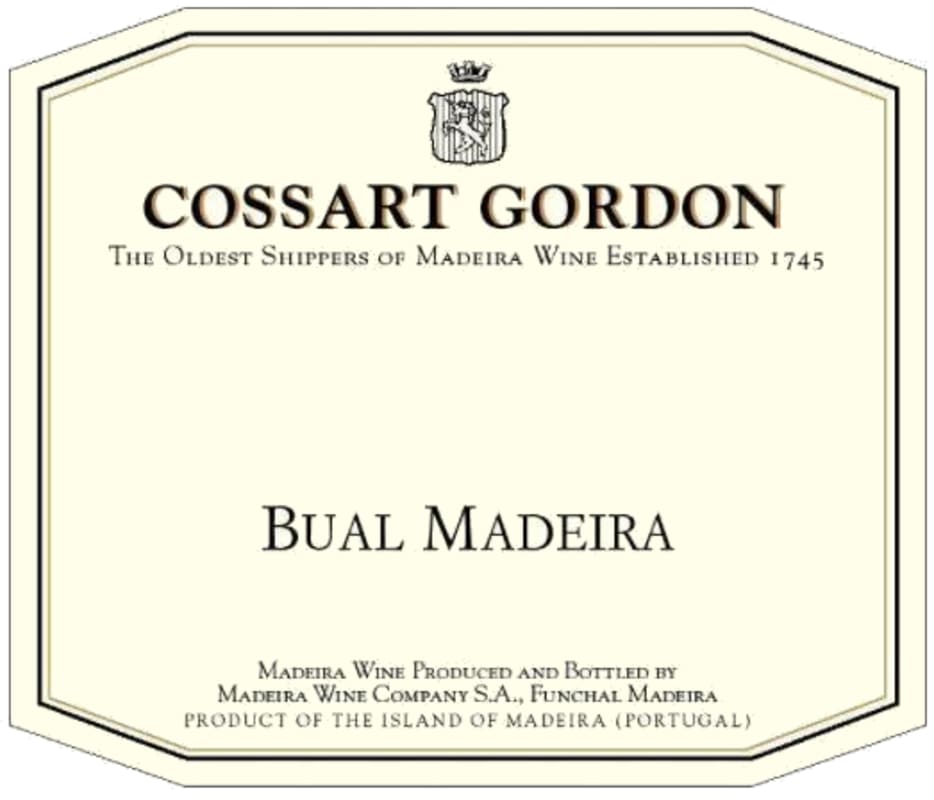 Cossart Gordon Bual 2005 Front Label
