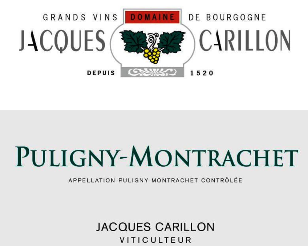 Domaine Jacques Carillon Puligny-Montrachet 2013 Front Label