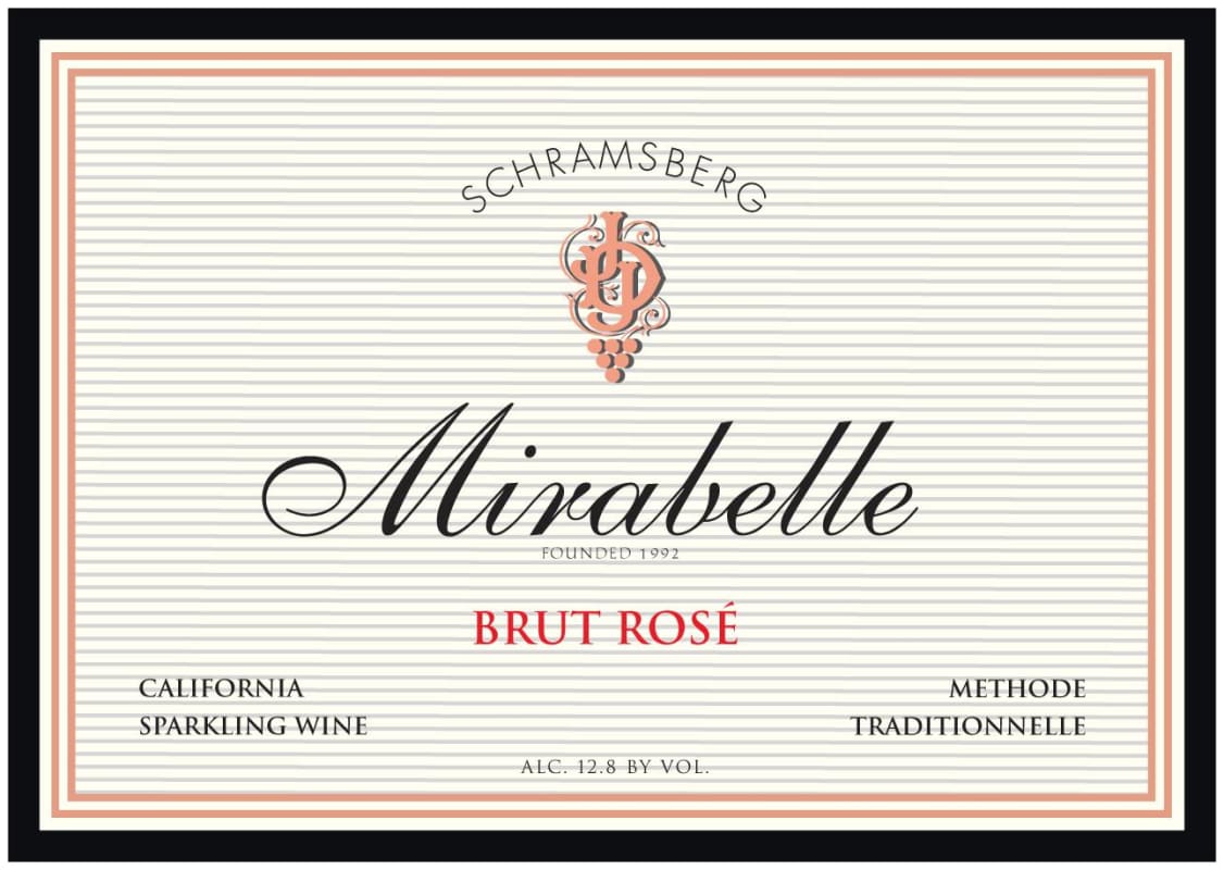 Davies Mirabelle Rose Brut 2012 Front Label