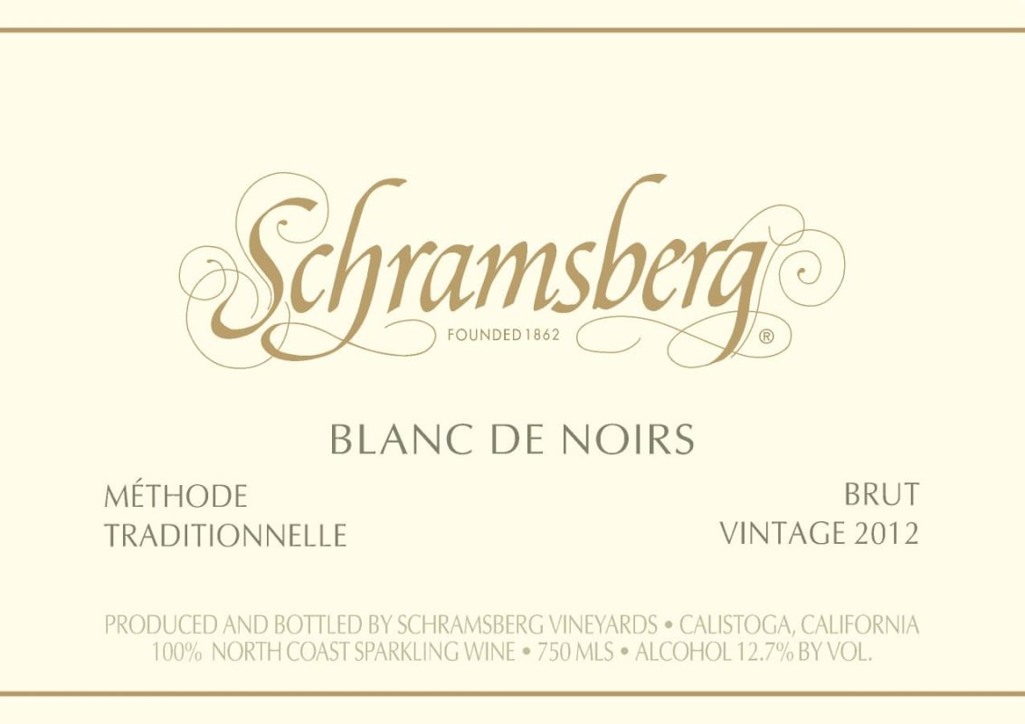 Davies Blanc de Noirs 2012 Front Label