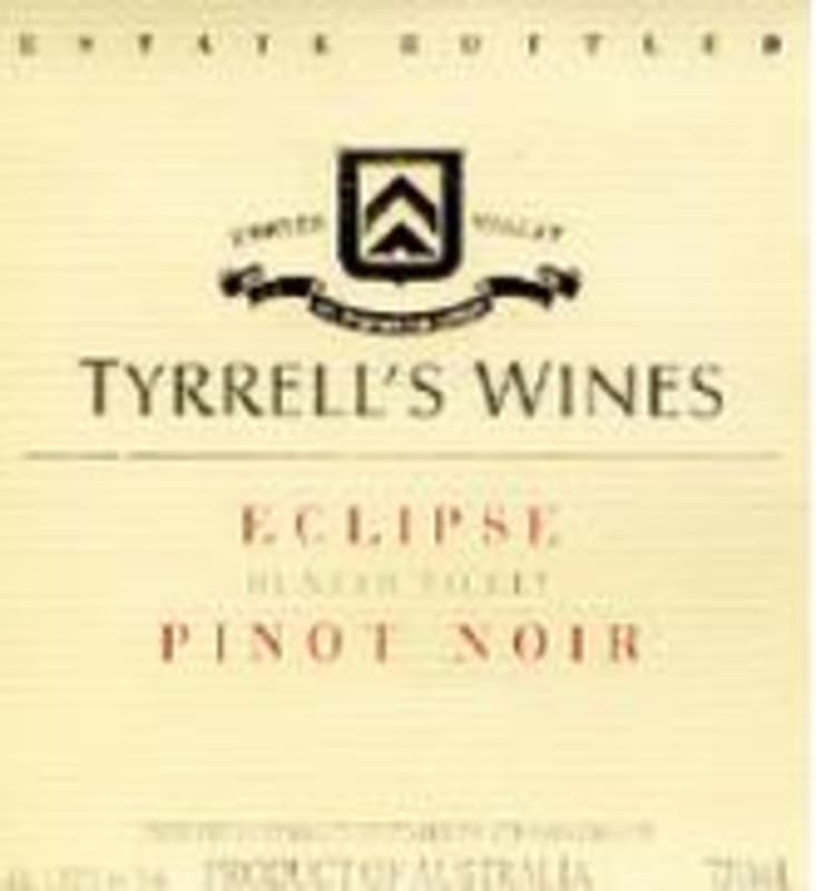 Tyrrell's Eclipse Pinot Noir 1997 Front Label