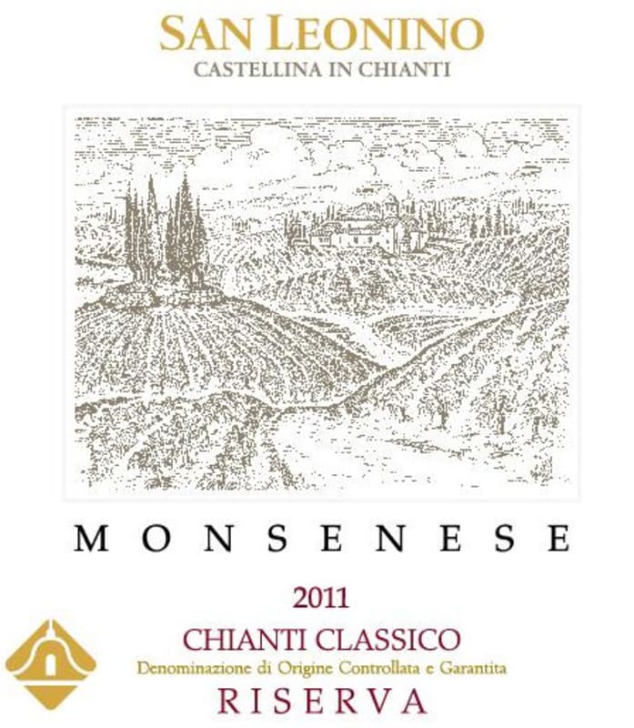 Tenimenti Angelini Chianti Classico San Leonino Monsenese Riserva 2011 Front Label