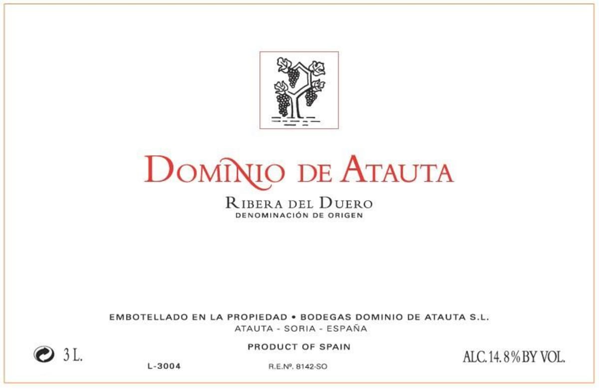 Dominio de Atauta Ribera Del Duero Rouge 2006 Front Label