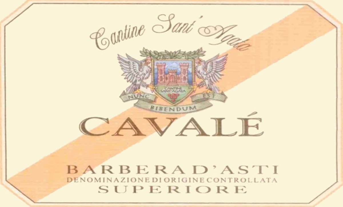 Tenimenti Famiglia Cavallero Barbera d'Asti Superiore Cavale 2001 Front Label