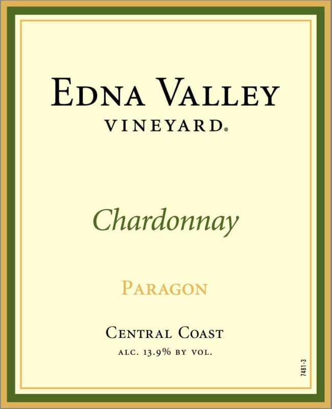 Edna Valley Vineyard Paragon Chardonnay 2012 Front Label