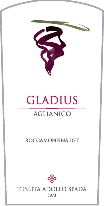 Tenuta Adolfo Spada Srl Roccamonfina Gladius Aglianico 2009 Front Label