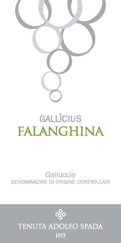Tenuta Adolfo Spada Srl Galluccio Gallicius Falanghina 2012 Front Label