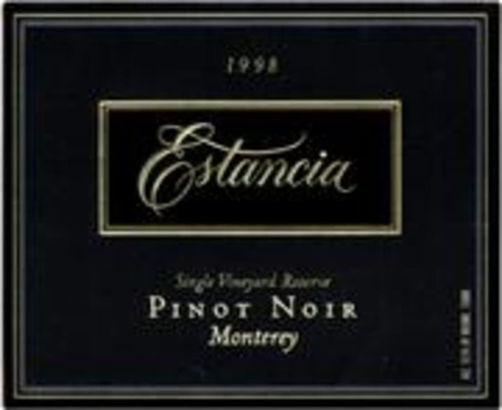 Estancia Reserve Pinot Noir 1998 Front Label