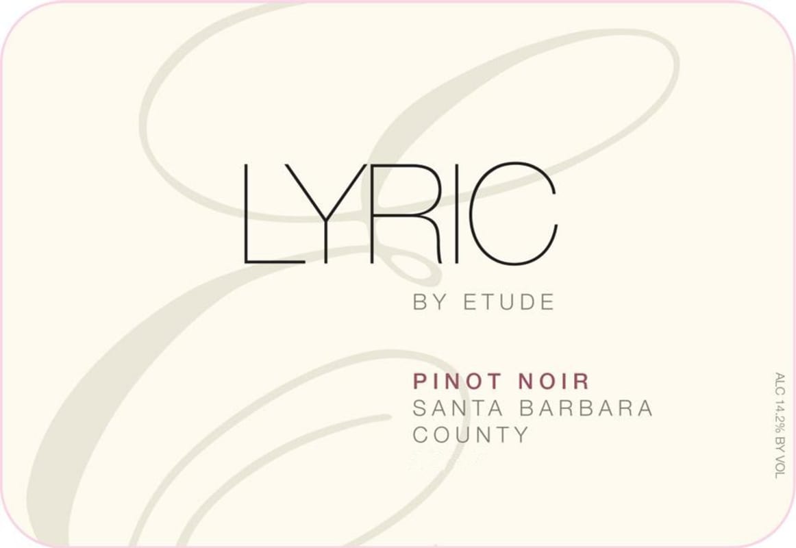Lyric Pinot Noir 2012 Front Label