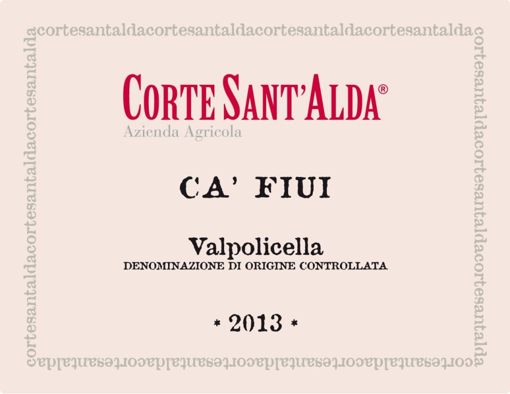 Corte Sant'Alda Valpolicella Ca'Fiui 2013 Front Label