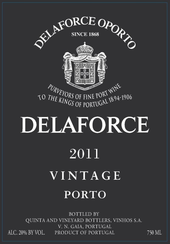 Delaforce Vintage Port 2011 Front Label
