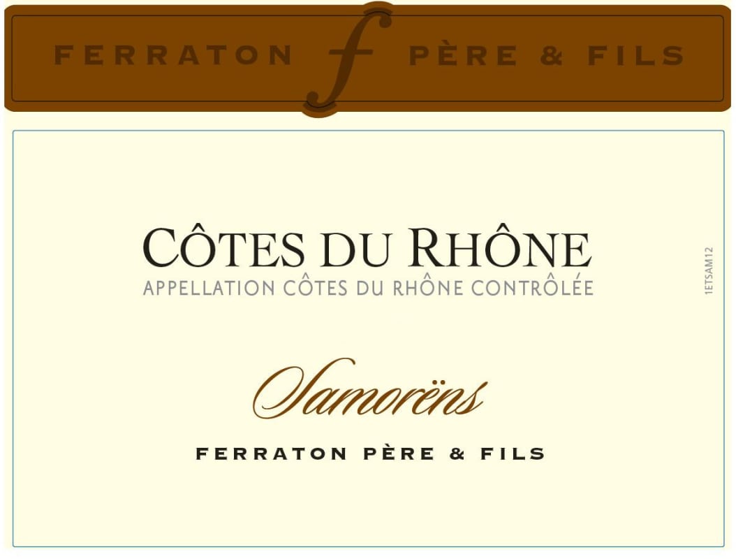 Ferraton Pere & Fils Cotes du Rhone Samorens 2013 Front Label
