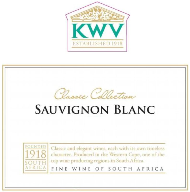 KWV Classic Collection Sauvignon Blanc 2015 Front Label