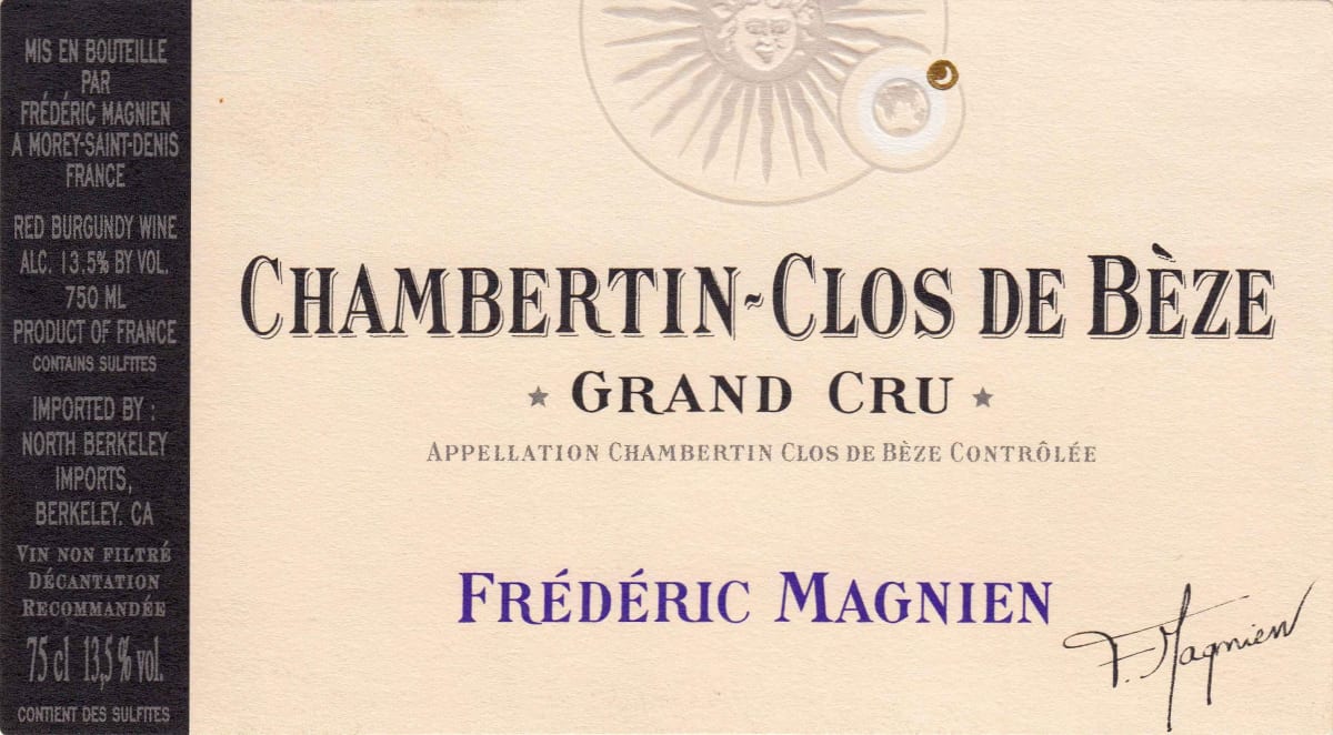 Frederic Magnien Chambertin-Clos de Beze Grand Cru 2011 Front Label