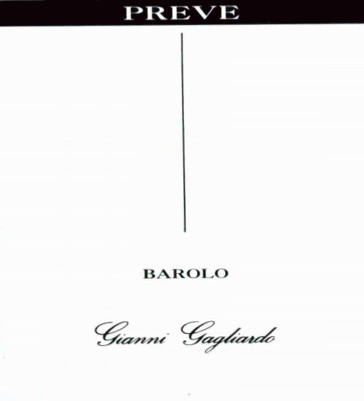Gianni Gagliardo Barolo Lazzarito Vigna Preve 2012 Front Label