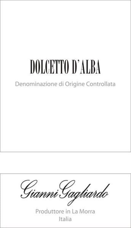 Gianni Gagliardo Dolcetto d'Alba 2012 Front Label