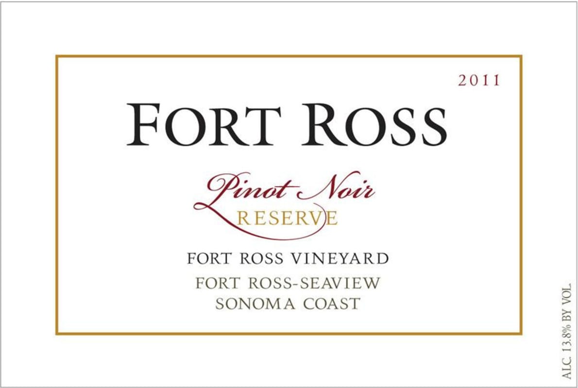 Fort Ross Vineyard Reserve Pinot Noir 2011 Front Label