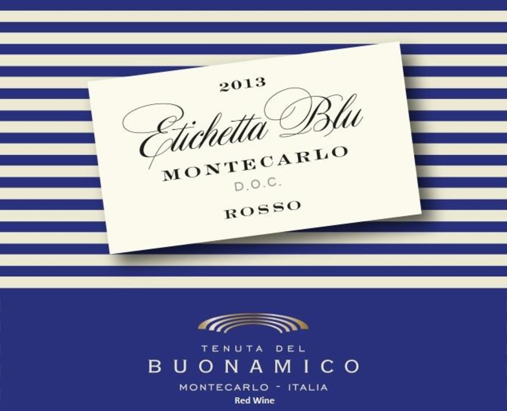 Tenuta del Buonamico Montecarlo Etichetta Blu Rosso 2013 Front Label