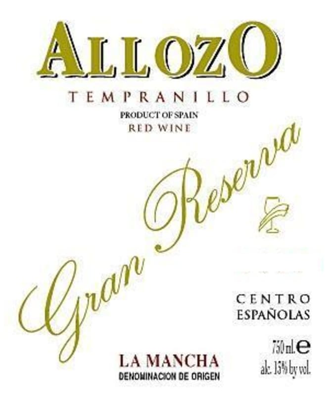 Allozo Gran Reserva 2008 Front Label