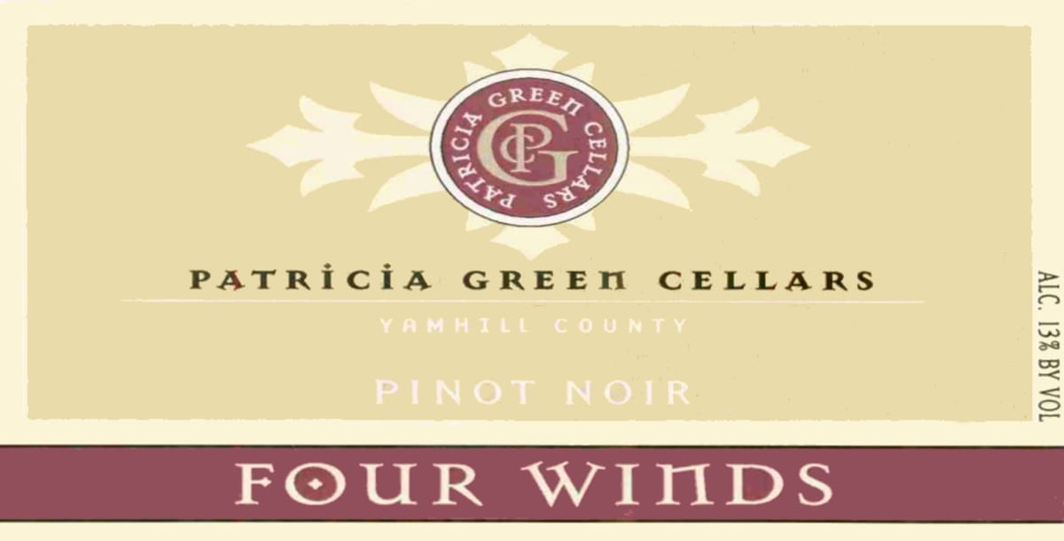 Patricia Green Four Winds Pinot Noir 2005 Front Label