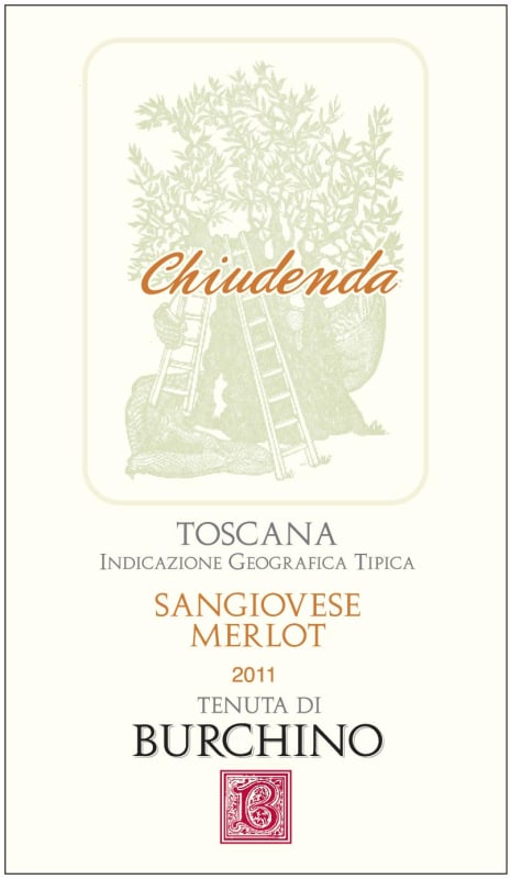 Tenuta di Burchino Toscana Chiudenda Sangiovese Merlot 2011 Front Label