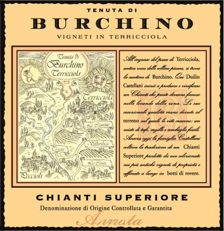 Tenuta di Burchino Chianti Superiore 2010 Front Label
