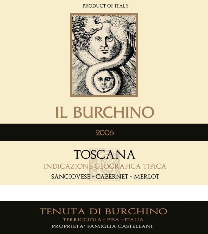 Tenuta di Burchino Toscana Il Burchino 2006 Front Label