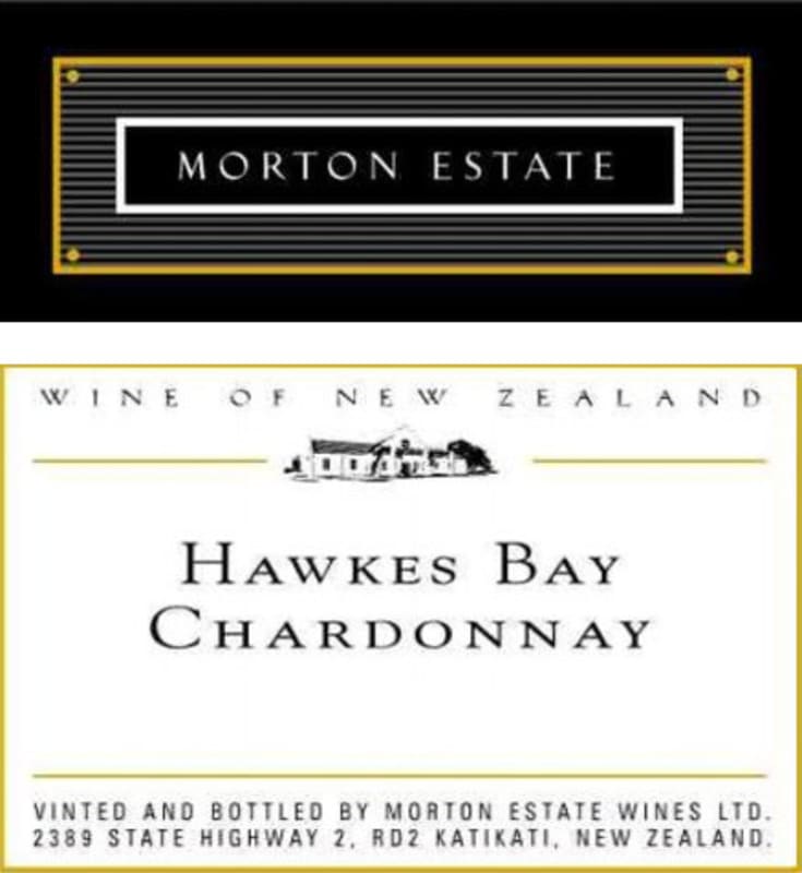 Morton Estate Hawkes Bay Chardonnay 2008 Front Label