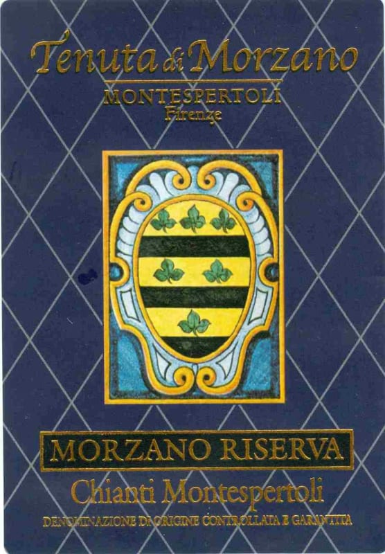 Tenuta di Morzano Chianti Montespertoli Riserva 2011 Front Label