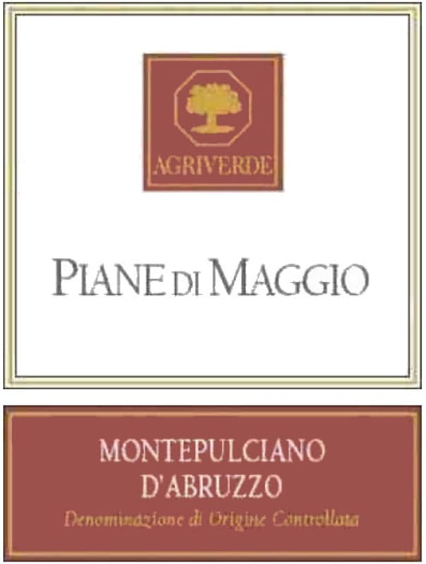 Piane di Maggio Montepulciano d'Abruzzo 2014 Front Label