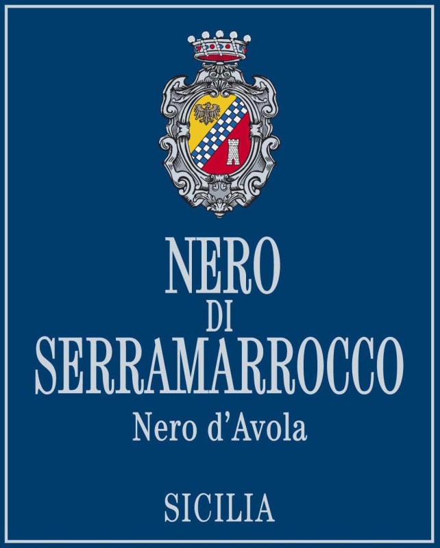 Tenuta di Serramarrocco Sicilia Nero di Serramarrocco Nero d'Avola 2012 Front Label