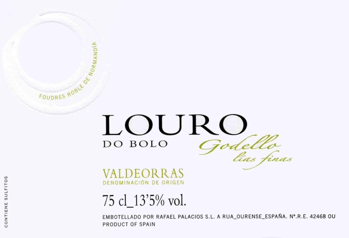 Rafael Palacios Louro Do Bolo Godello 2009 Front Label