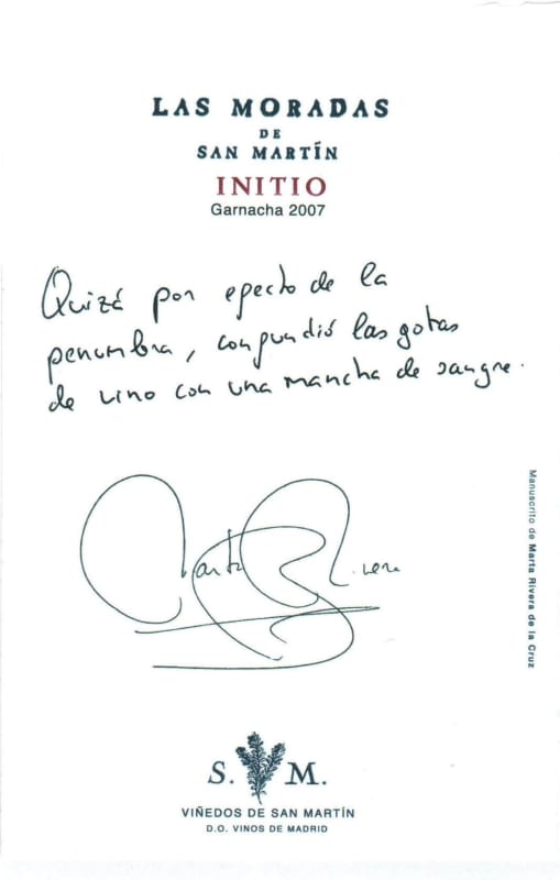 Las Moradas de San Martin Initio 2007 Front Label