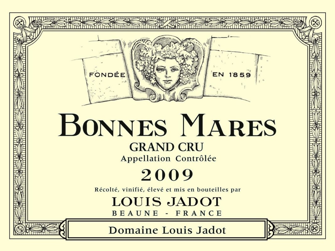Louis Jadot Bonnes-Mares Grand Cru 2009 Front Label