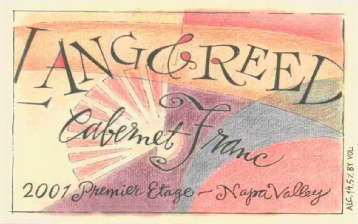 Lang & Reed Premier Etage Cabernet Franc 2001 Front Label