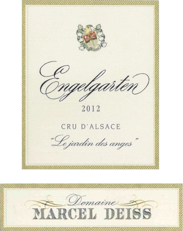 Marcel Deiss Engelgarten 2012 Front Label