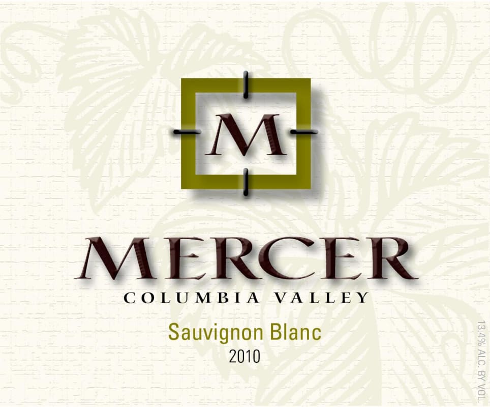 Mercer Estates Sauvignon Blanc 2010 Front Label